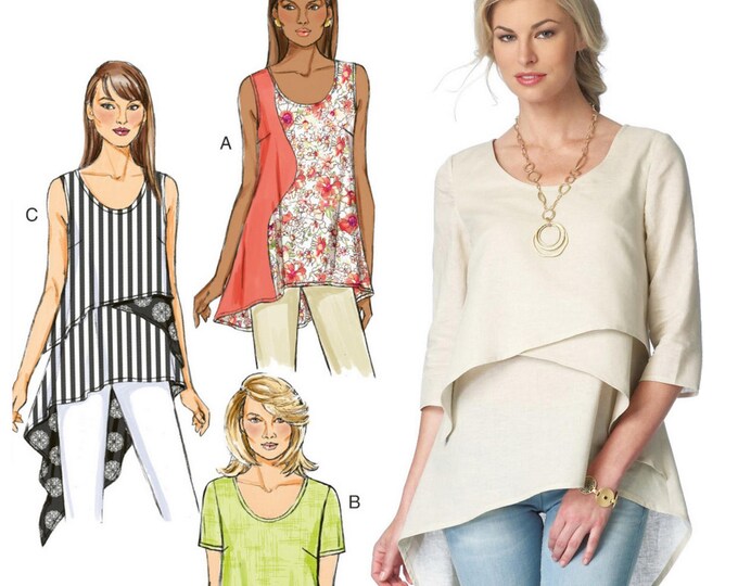 Butterick B6172 Sewing Pattern Misses Loose Fitting Pullover ...