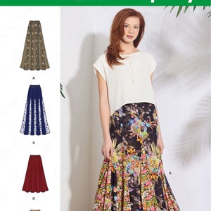 Simplicity S8923 Sewing Pattern Misses Pull-on Skirt in Three Lengths sz 6-14 or 14-22 Uncut