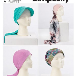 Simplicity S9519 Sewing Pattern Fashion Accessories Misses Headwraps and Hats Uncut