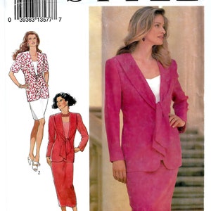 Style 2237 Sewing Pattern Misses Separates Tie Front Jacket and Skirt in Two Lengths sz 8-18 Uncut