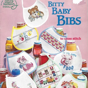 Bitty Baby Bibs Designs for Cross Stitch by Sam Hawkins American School of Needlework Booklet