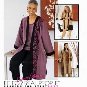 McCalls 2292 Sewing Pattern Misses Unlined Jacket Top and Pull-on Pants Palmer Pletsch Series XXL Uncut