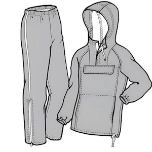 Womens’s Rainier Wind & Rain Suit Pattern - 133 - The Green Pepper Patterns Womens’s Rainier Wind & Rain Suit Pattern - 133 - The Green Pepper Patterns