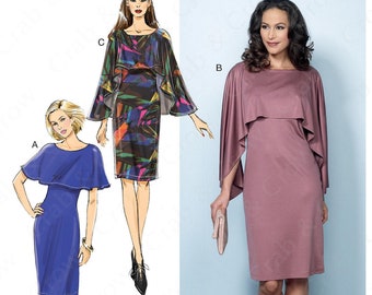 dress with shawl attached