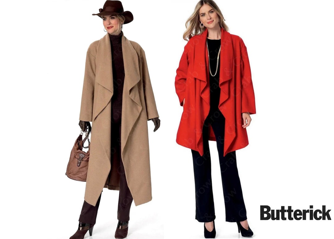 Butterick B6370 Sewing Pattern Misses Very Easy Loose Fitting Unlined ...