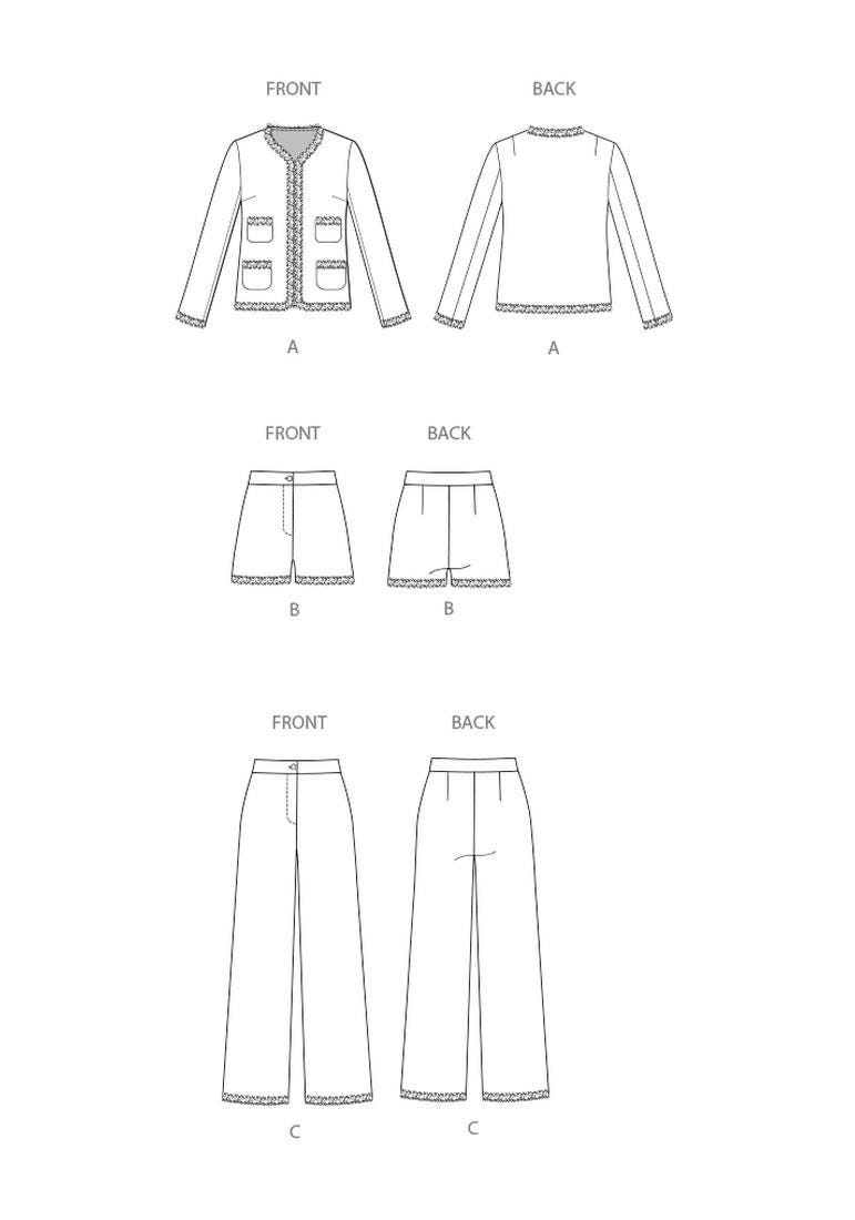 Simplicity Patterns Cardigan Patterns Simplicity S3074 Sewing Pattern Misses Fitted Cardigan Style Jacket ...