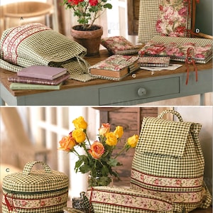 Simplicity 8069 Sewing Pattern Simply Concord Bags and Covers Backpack Cosmetic Case Album Cover Pocket Book Check Book Cover Uncut