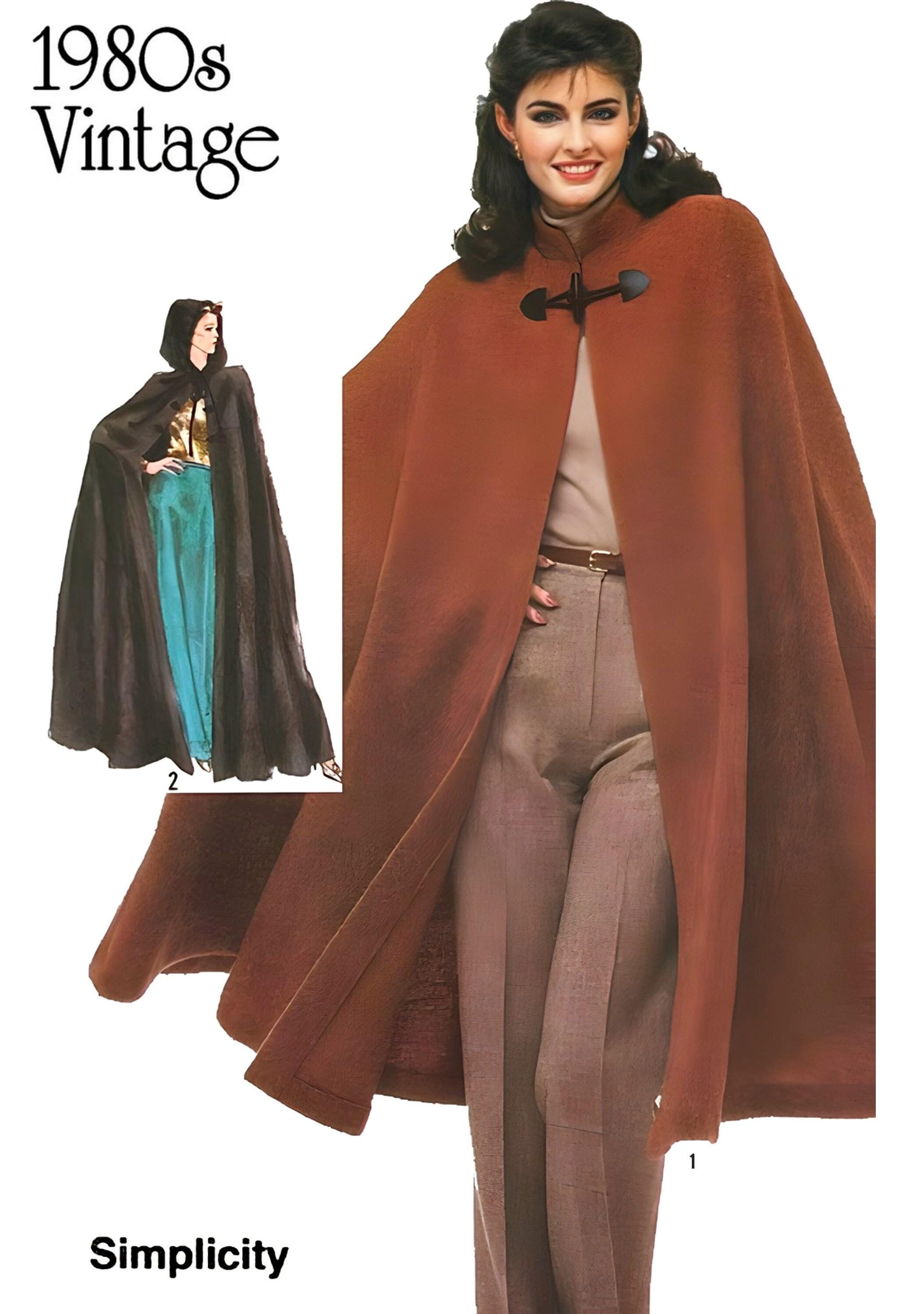 【即決値下可】80s Vintage Super Long Cape Coat. Retro 50s Elegant Cape Coat – Retro Fairy