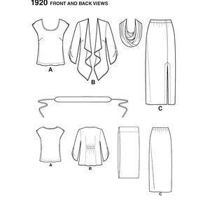 Simplicity 1920 Sewing Pattern for Womens Skirt Top Jacket - Etsy