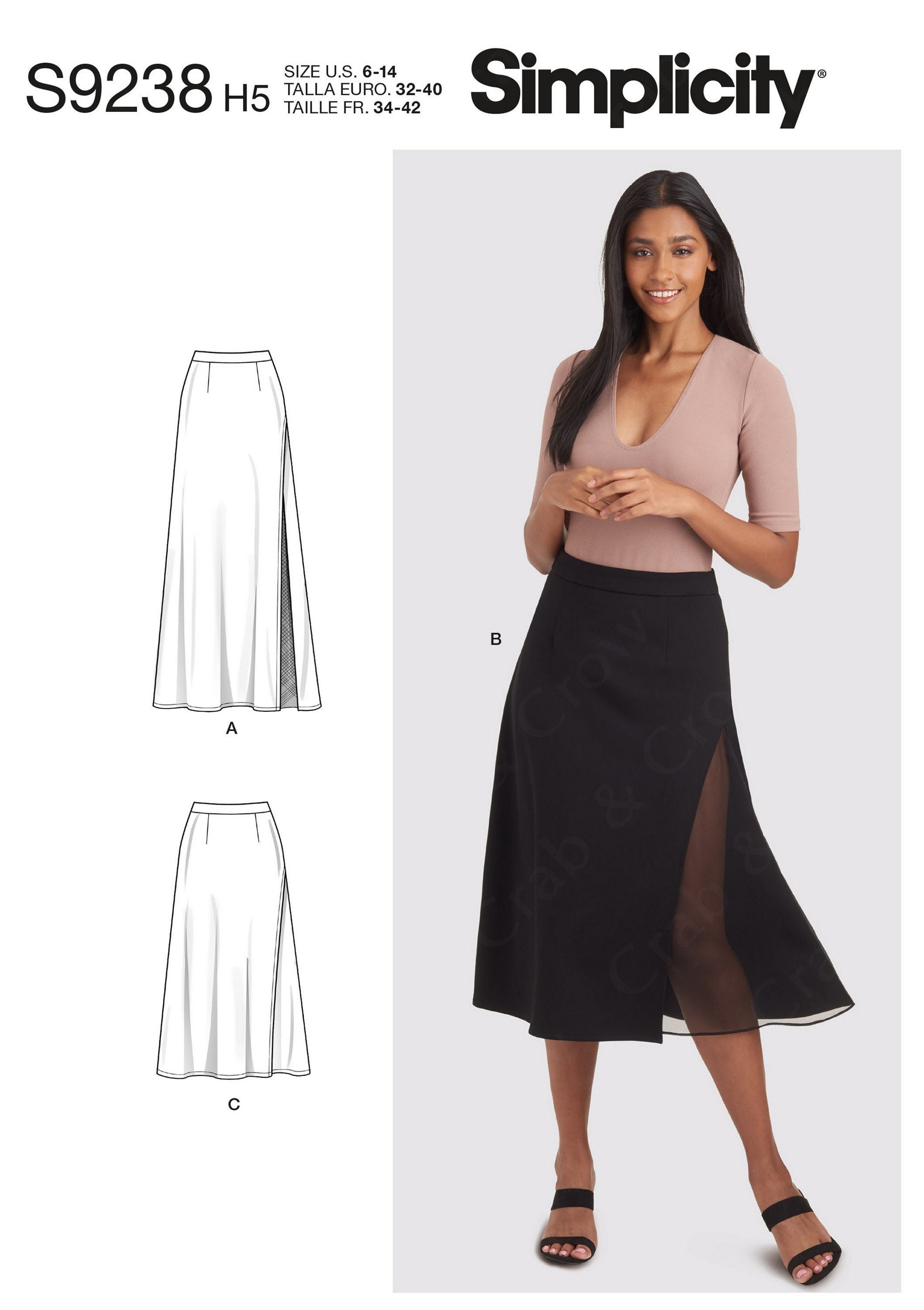 6 panel skirt cheap
