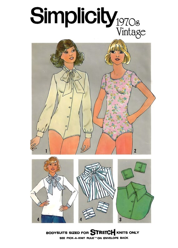 Simplicity 7681 Sewing Pattern Misses Vintage 70s Set of