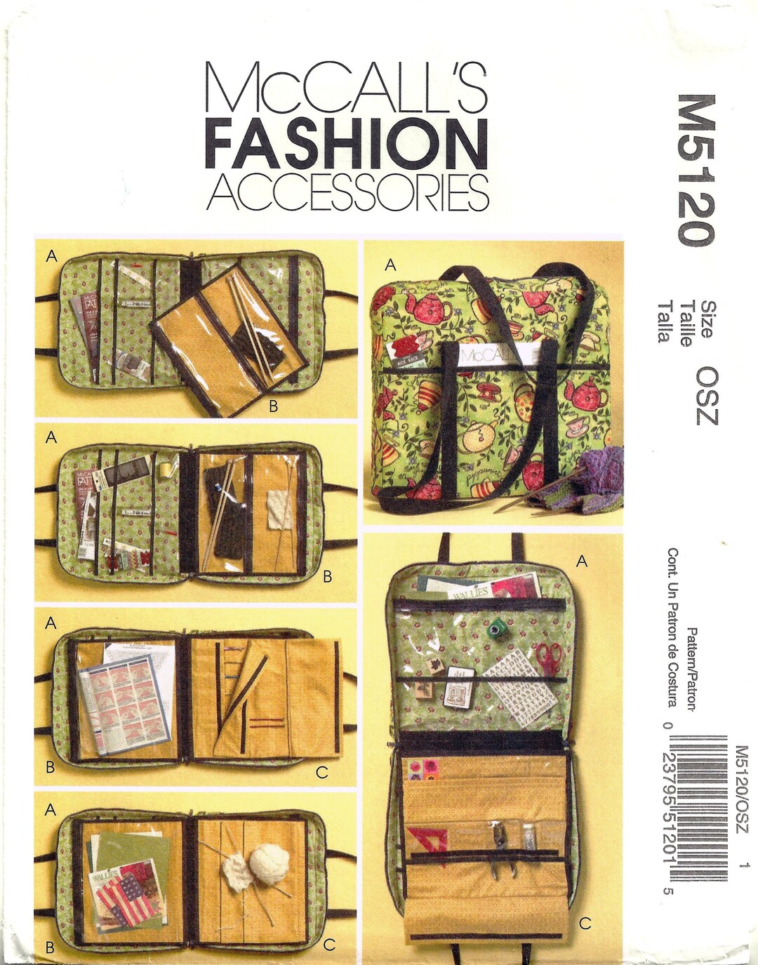 Mccalls M5120 Sewing Pattern for Hobby Portfolio With Etsy