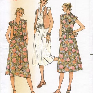 Butterick 6152 Sewing Pattern Misses Vintage 70s Loose Fitting Band ...