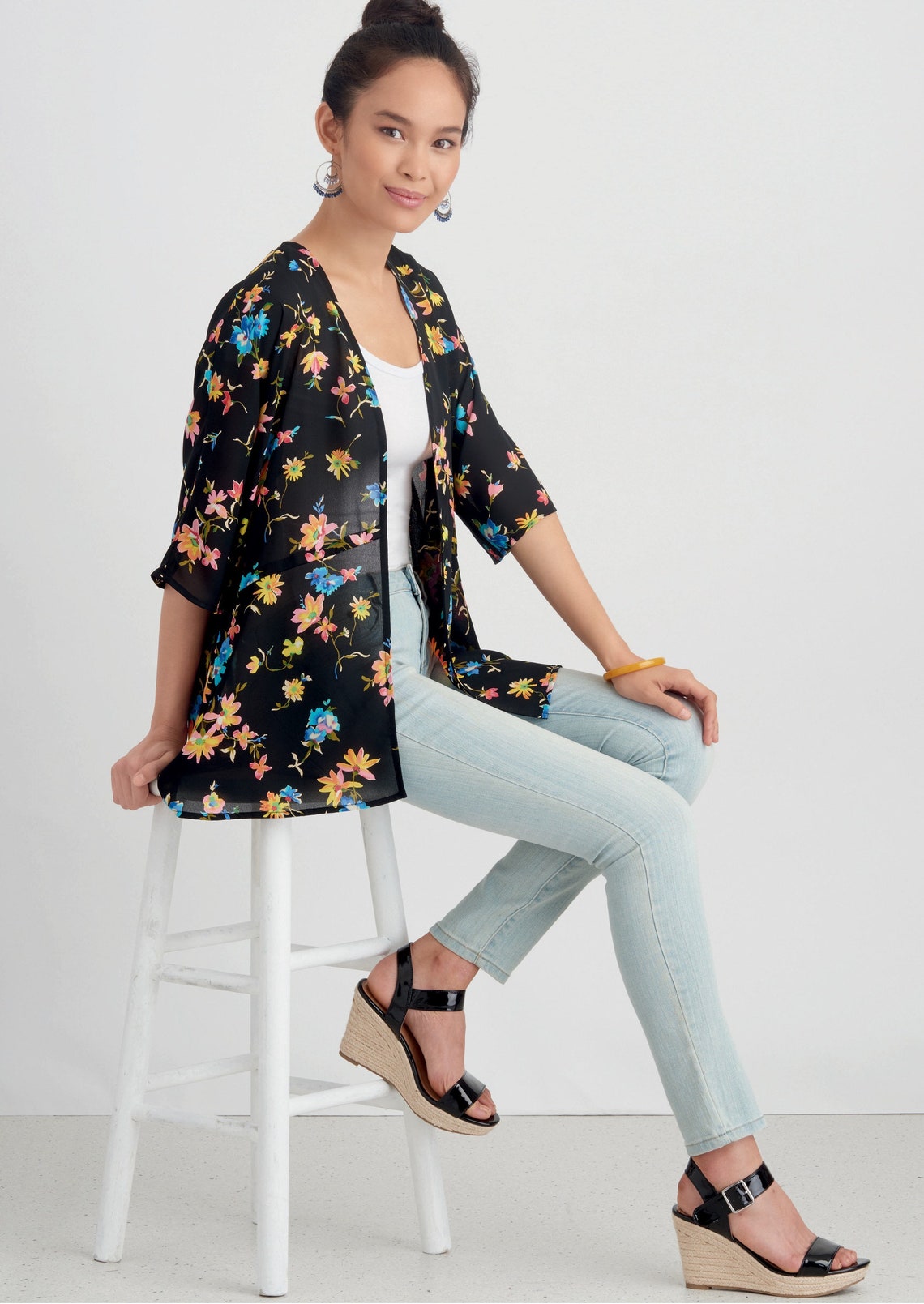 Simplicity S8887 Sewing Pattern Misses Kimono Top With Options - Etsy
