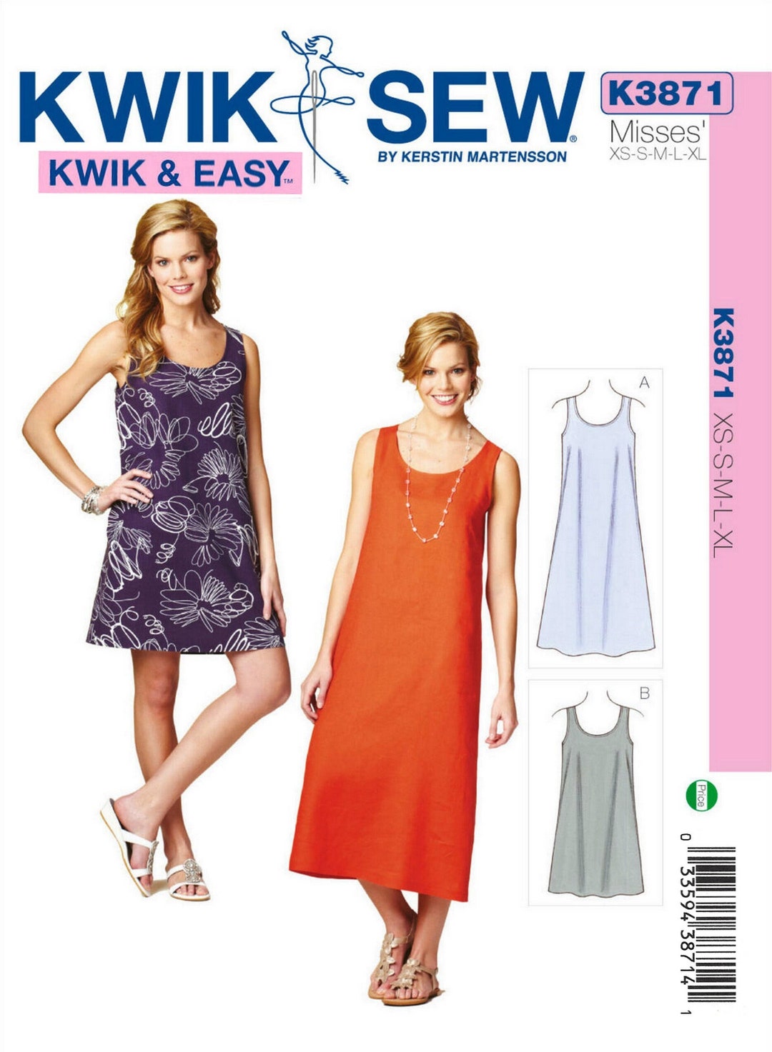 Kwik Sew K3871 Sewing Pattern Misses Easy Sleeveless Pullover - Etsy