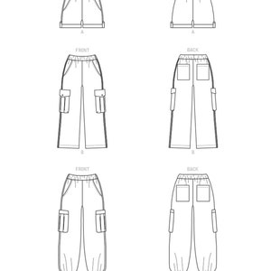 Mccalls M8099 Sewing Pattern Misses Elastic Waist Pants or - Etsy