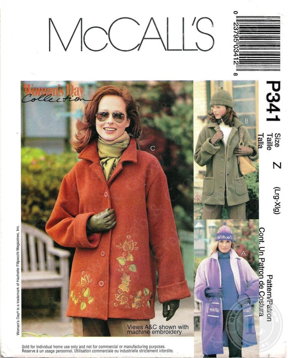 McCalls P341 Sewing Pattern for Misses Jacket in Two Lengths | Etsy