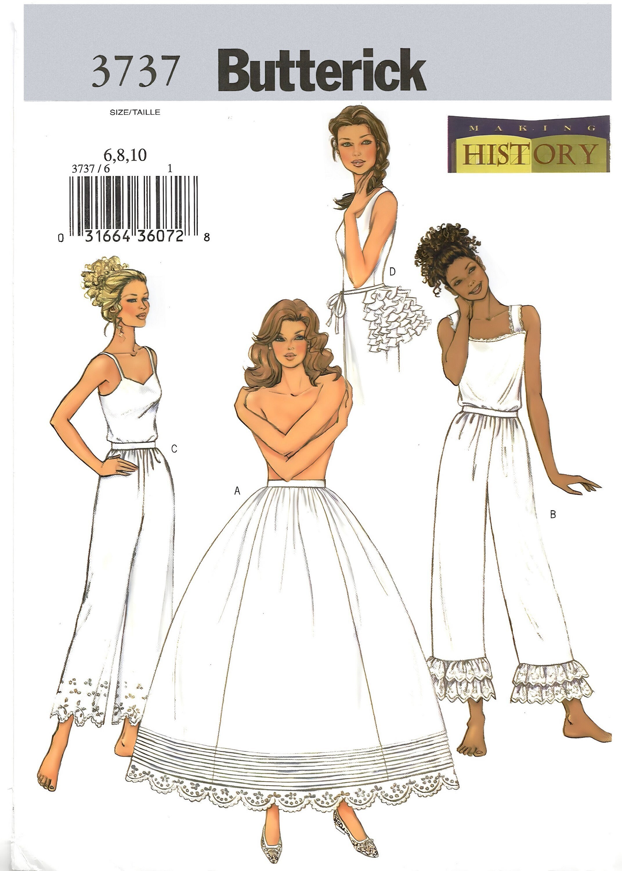 Bettyセット Butterick 3737 Sewing Pattern Misses Historical