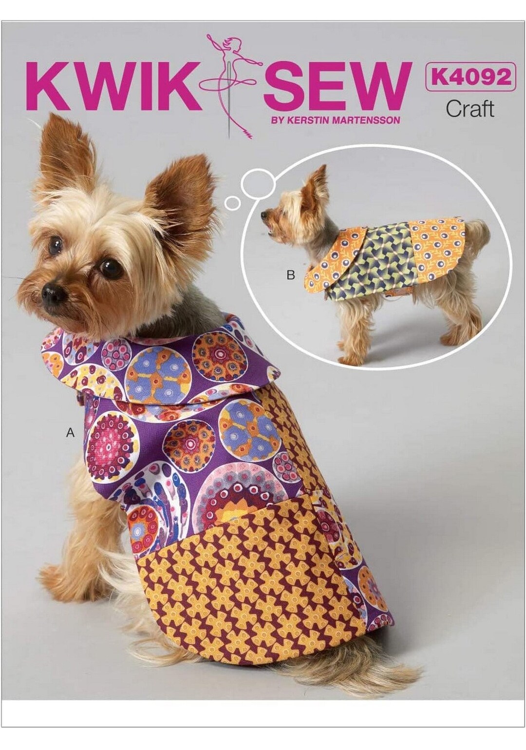 Kwik Sew K4092 Sewing Pattern for Dog Coats XSXL Uncut Etsy
