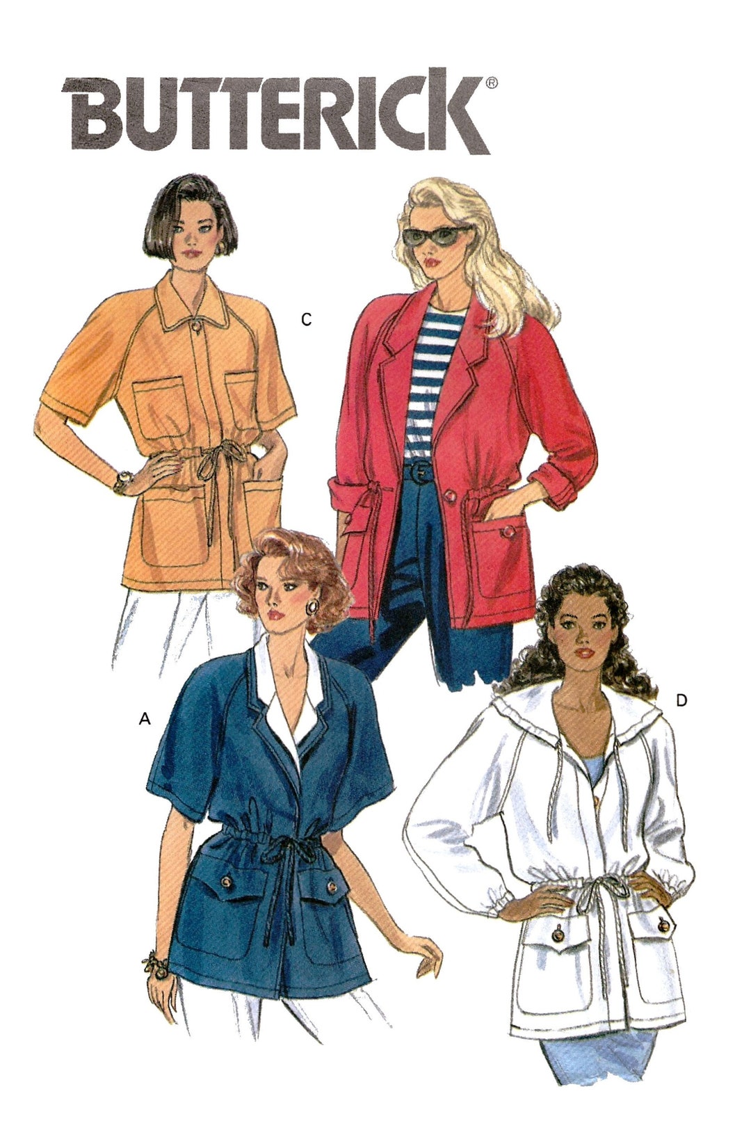 Butterick 5389 Sewing Pattern Misses Loose Fitting Unlined - Etsy