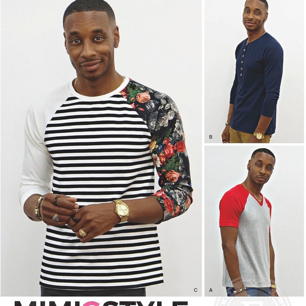 Simplicity 8613 Sewing Pattern for Men's Knit Top by Mimi G Style sz XS-XL Uncut