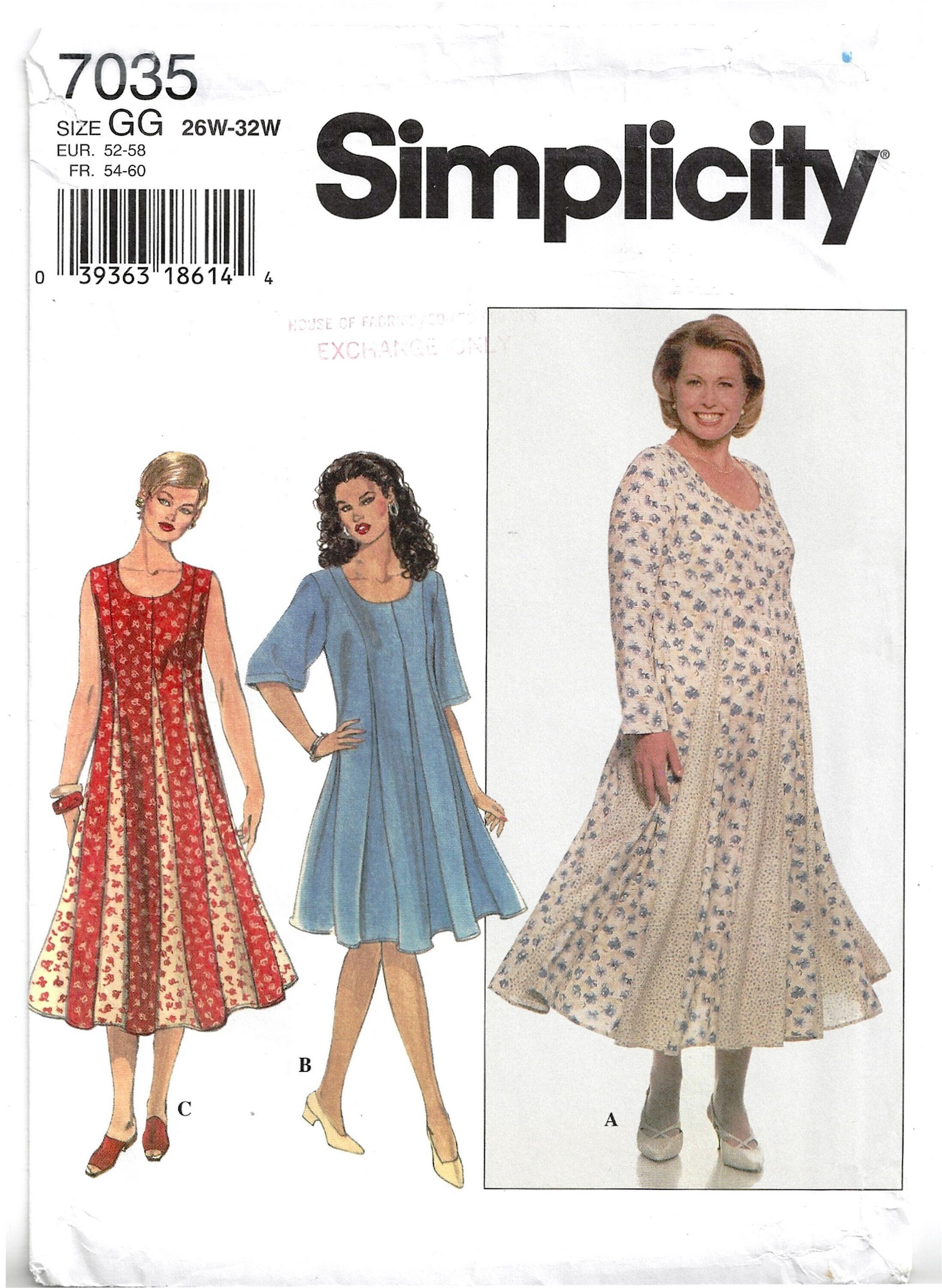 Simplicity 2662 Plus Size & Petite Plus Size Dress, Tunic, Pants & Jacket  Project Runway Collection