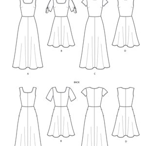 Simplicity S8874 Sewing Pattern Easy to Sew Knit Dress in Two Lengths ...
