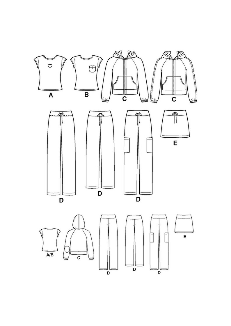 Simplicity 5353 Sewing Pattern for Juniors Easy to Sew Knit Etsy