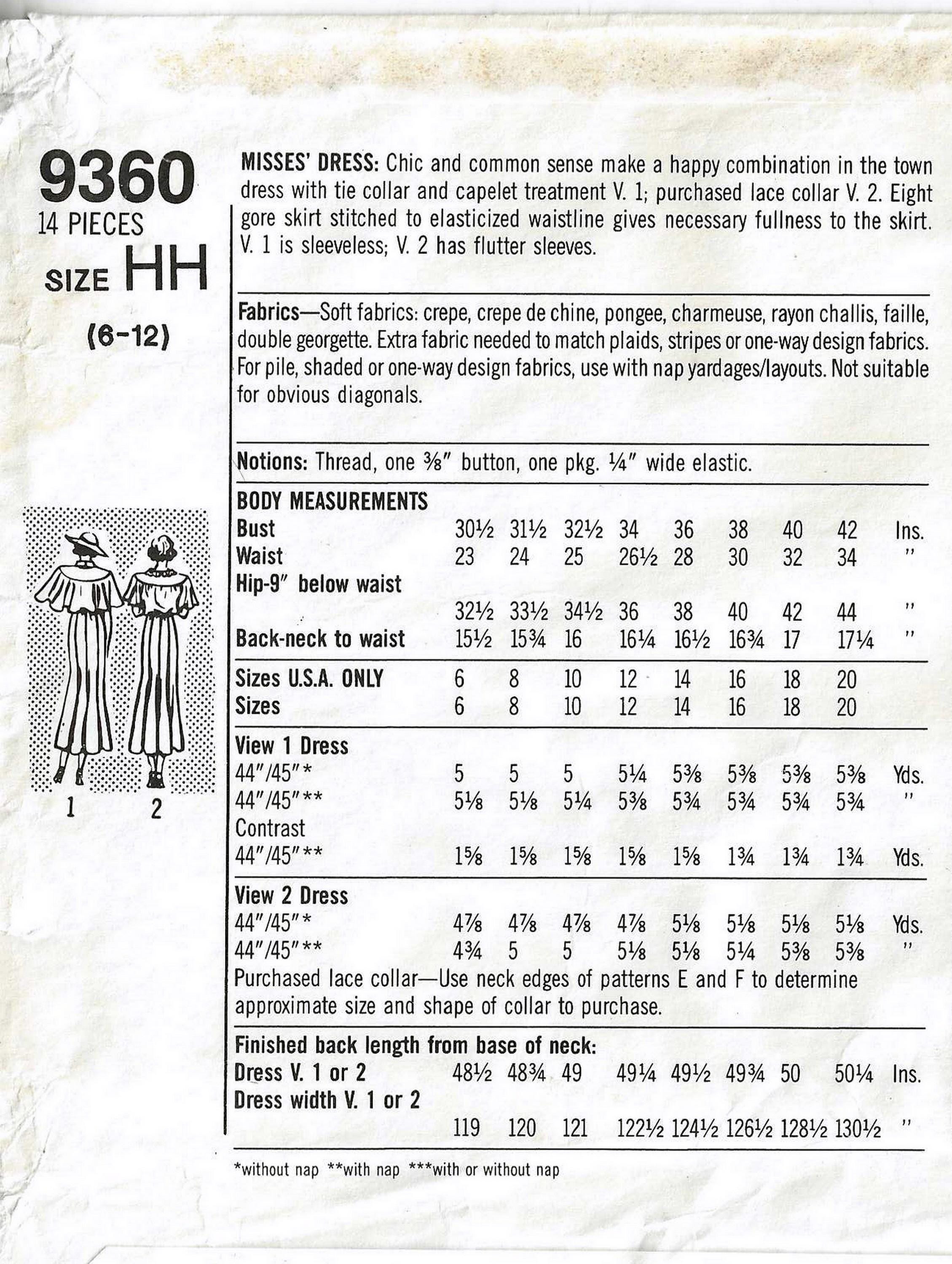 Simplicity 9360 Sewing Pattern 60th Anniversary Late Twenties Style ...