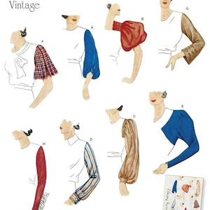 Simplicity 8506 Sewing Pattern Misses 1930s Reproduction Vintage Set of Sleeves sz 10-22 Uncut