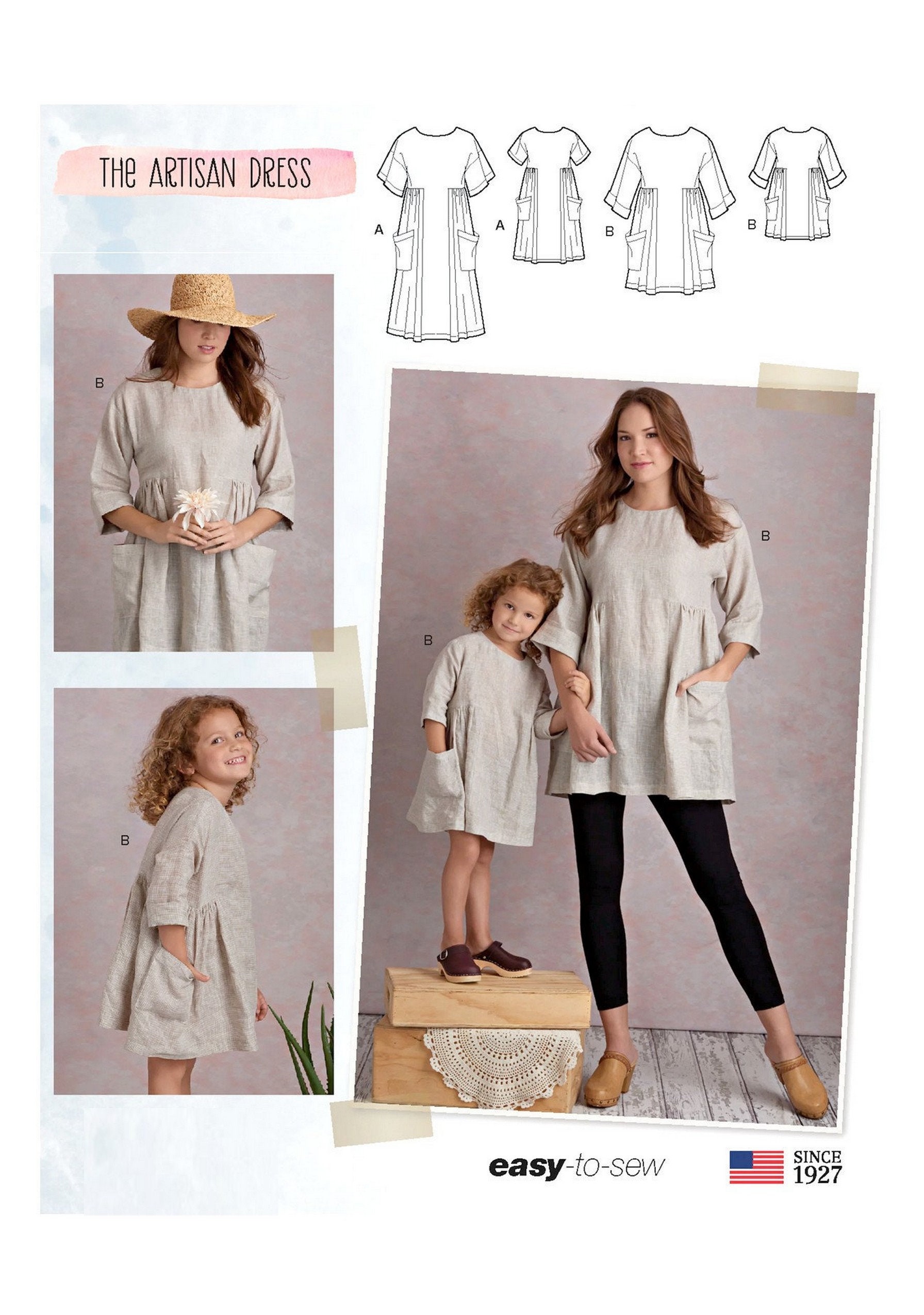 Simplicity S8856 Sewing Pattern for the Artisan Dress Misses