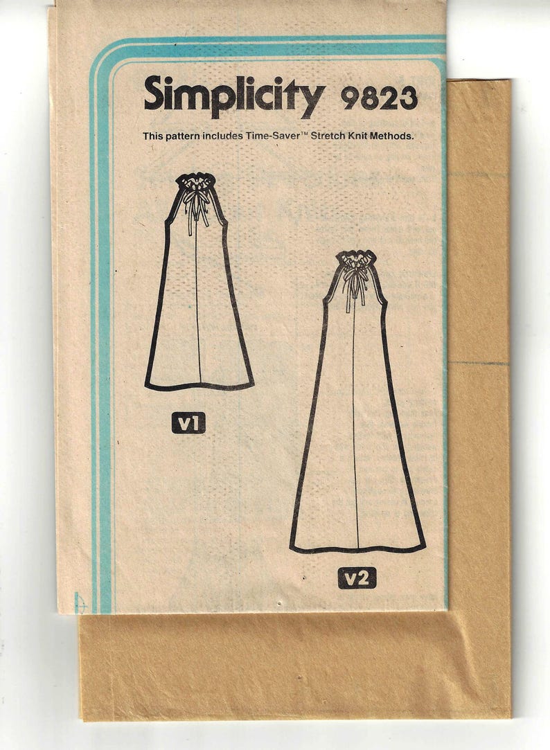 Simplicity 9823 Sewing Pattern Misses Vintage 80s Super Jiffy Knit ...