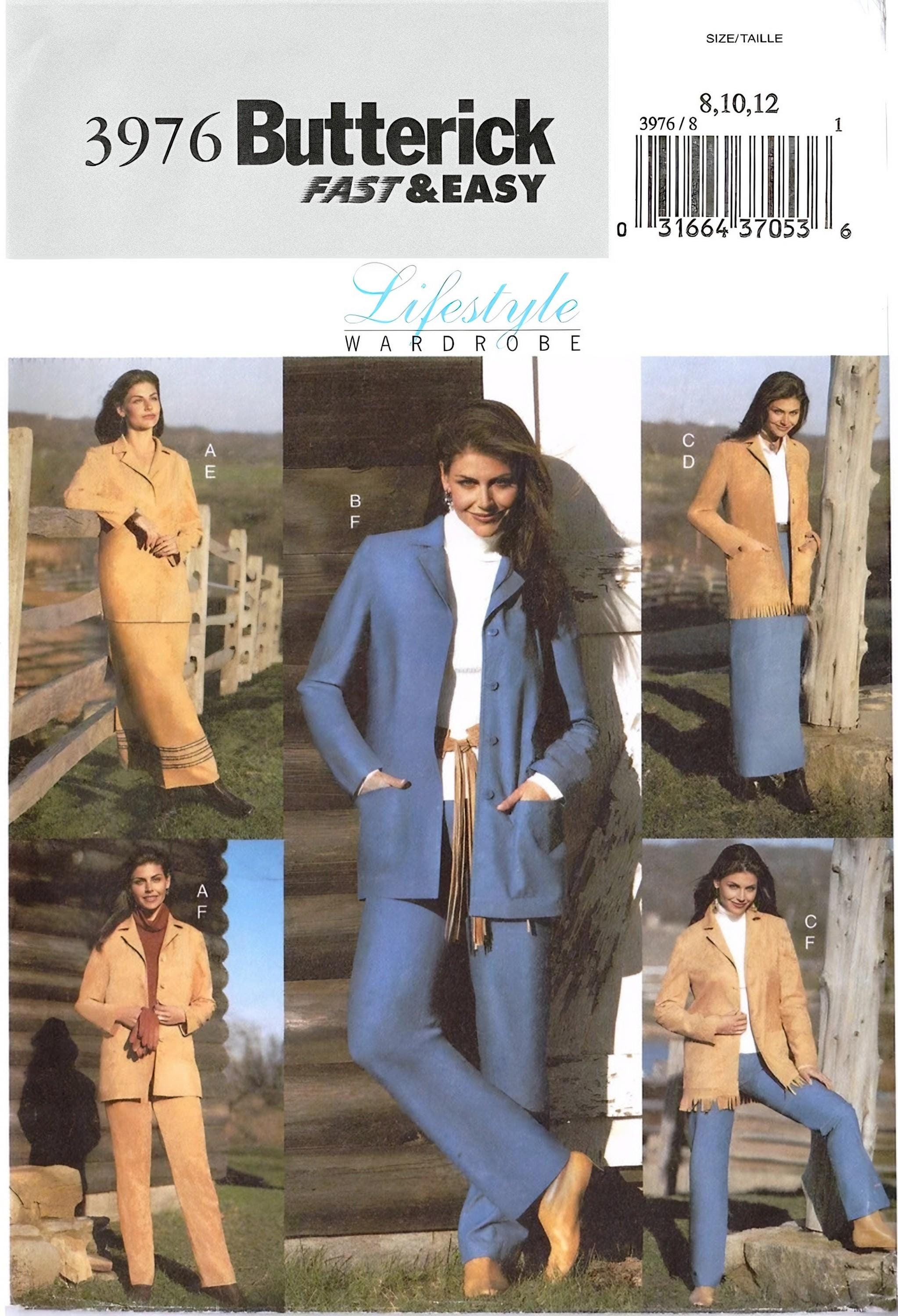Butterick 3976 Sewing Pattern Misses Lifestyle Wardrobe