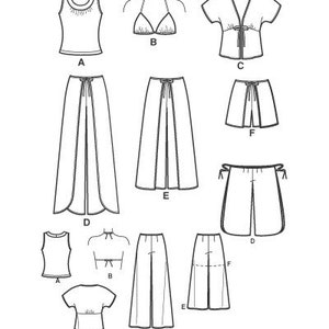 Simplicity 4192 Sewing Pattern Misses Wrap Pants in Two Length or ...