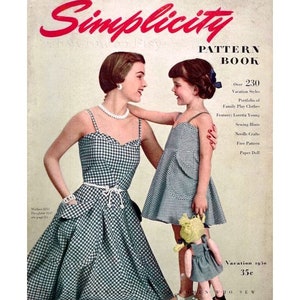 Simplicity S9536 Sewing Pattern Misses Vintage 50s Reproduction Sundress and Bolero sz 6-14 or 14-22 Uncut Bild 5