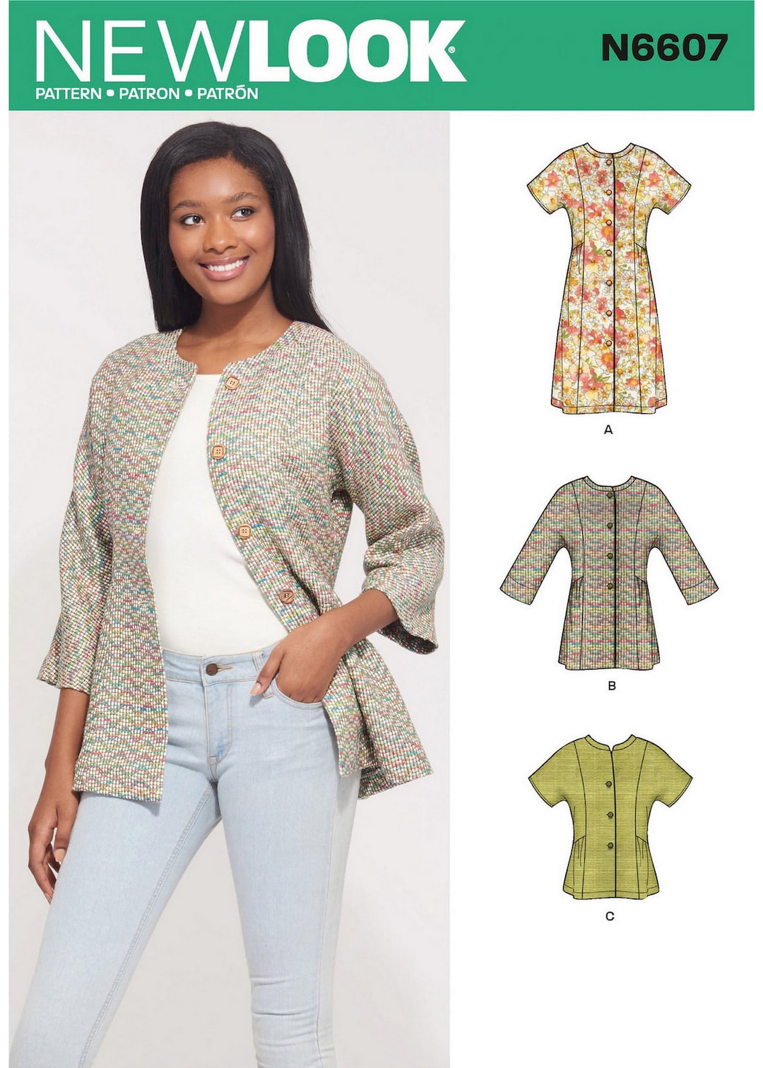 Buy New Look N6607 Sewing Pattern for Misses Mini Dress Tunic and Top Sz  10-22 Uncut Online in India