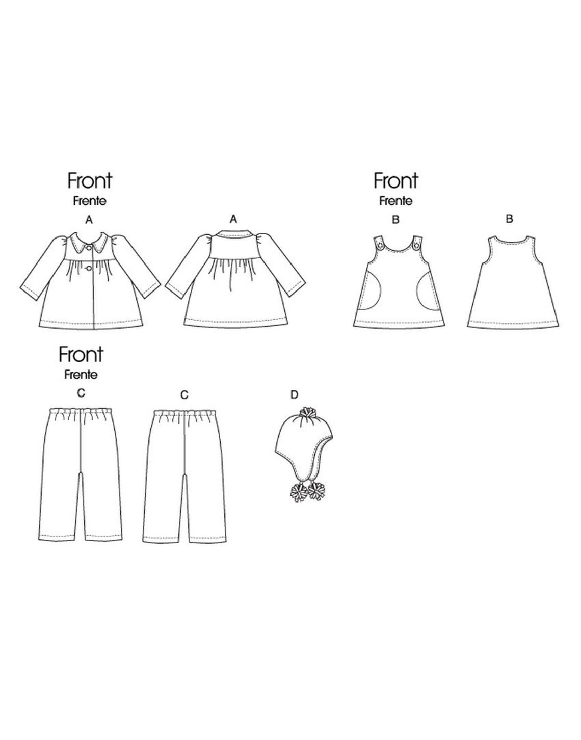 McCalls M6193 Sewing Pattern for Infants Jacket Jumper Pants Etsy