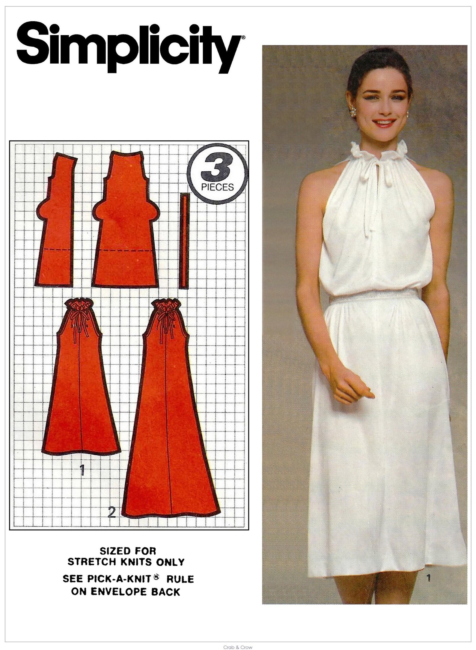 Simplicity 9823 Sewing Pattern Misses Vintage 80s Super Jiffy Knit ...