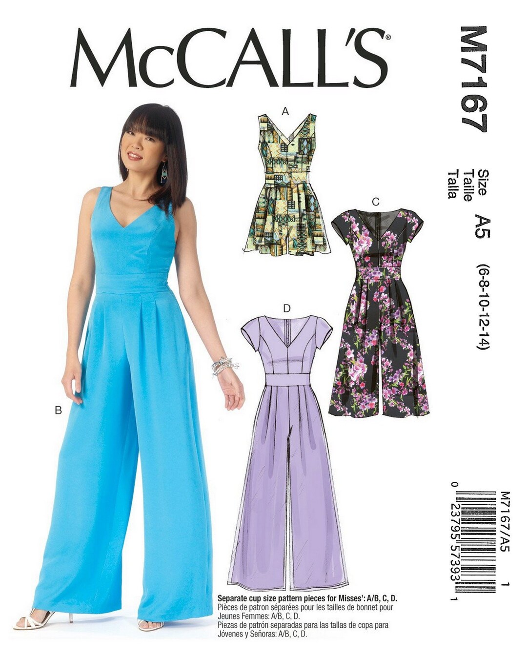 Mccalls M7167 Sewing Pattern for Misses Romper and Jumpsuits - Etsy