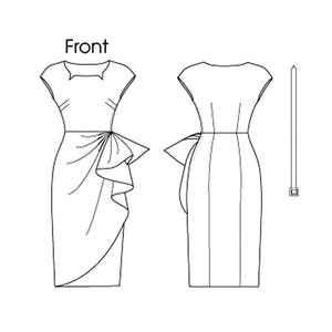 Butterick B5880 Sewing Pattern Misses Retro '51 Notched Neckline Side ...