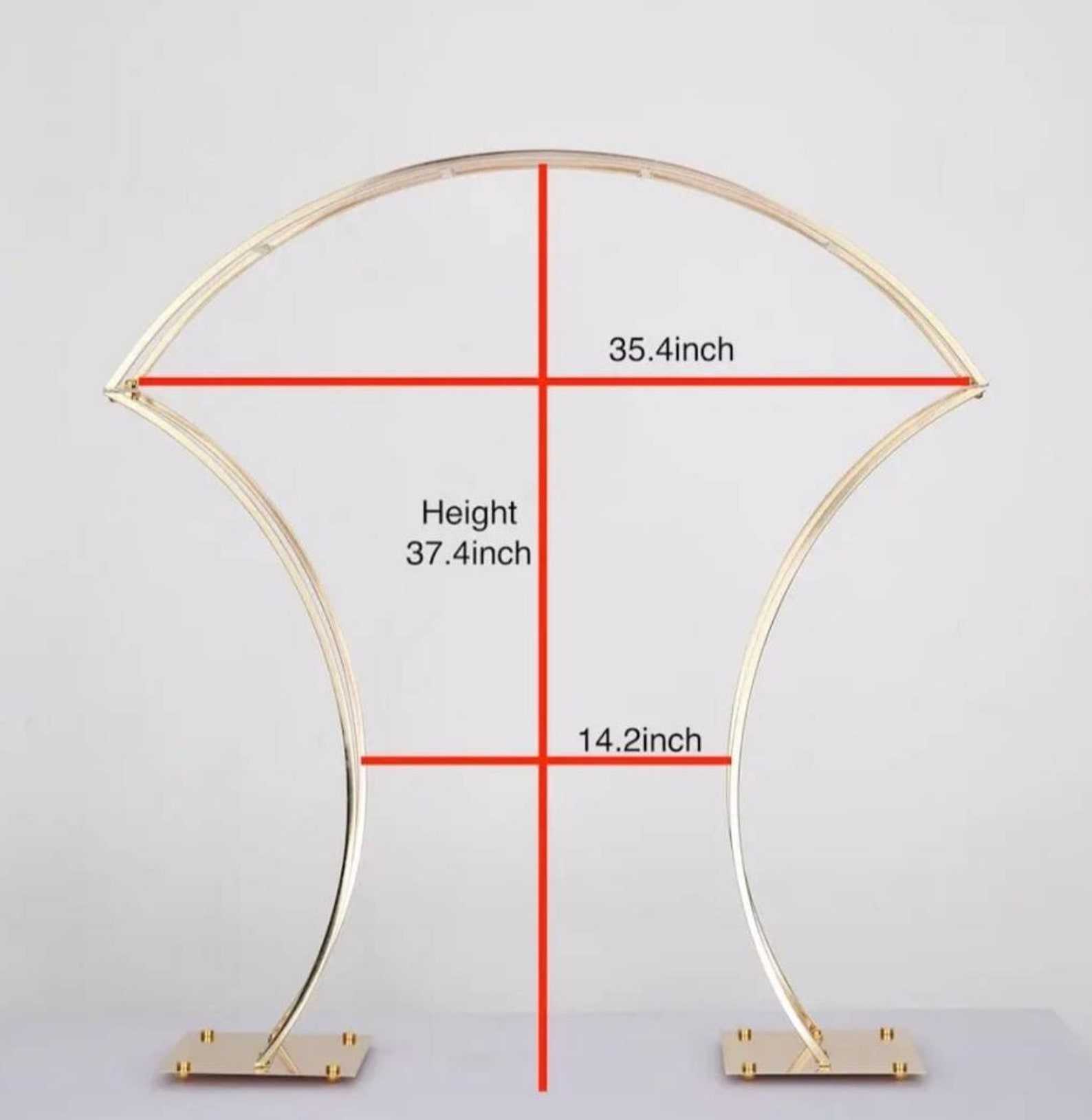 Gold Wedding Arch Flower Stand Metal Flower Vase Table Etsy