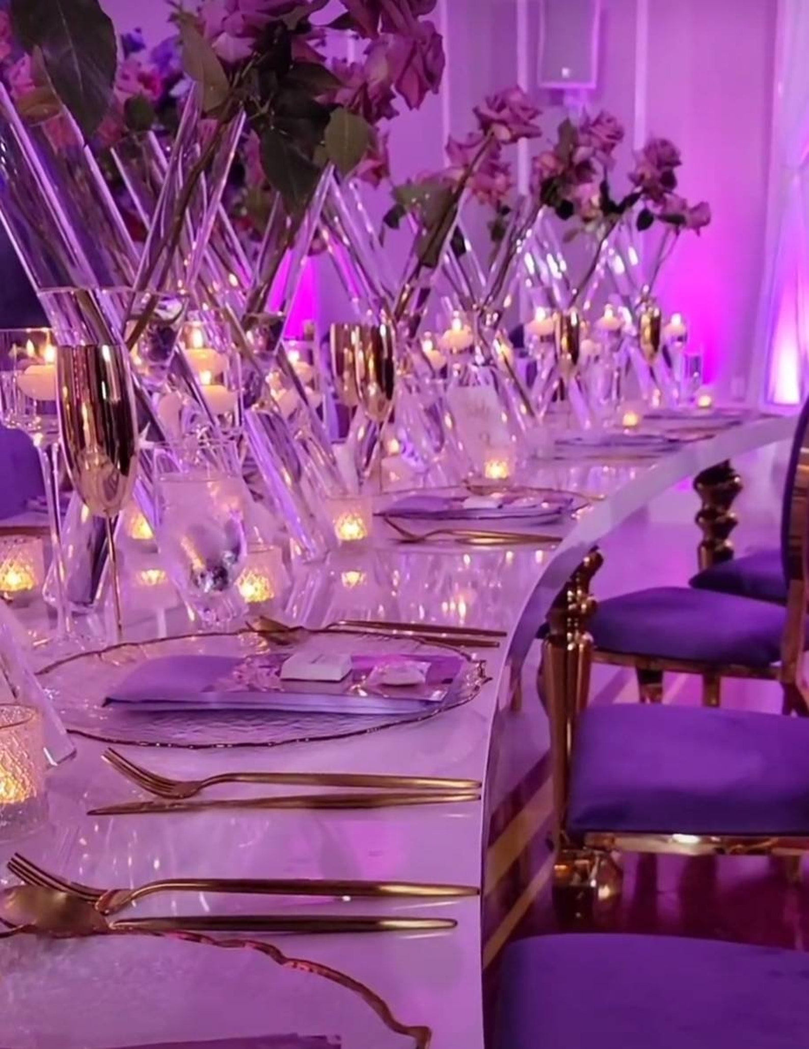 3 Glass Tripod Vase Bud Vases Flower Holder Centerpiece Stand Etsy