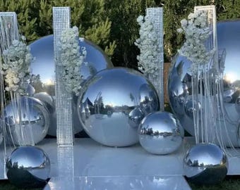 Giant Inflatable Mirror Balls: Reusable Metallic Balloon Orbs