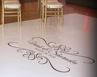 Gloss White Dance Floor Vinyl Sticker: Wedding Party Decor for (20x20)