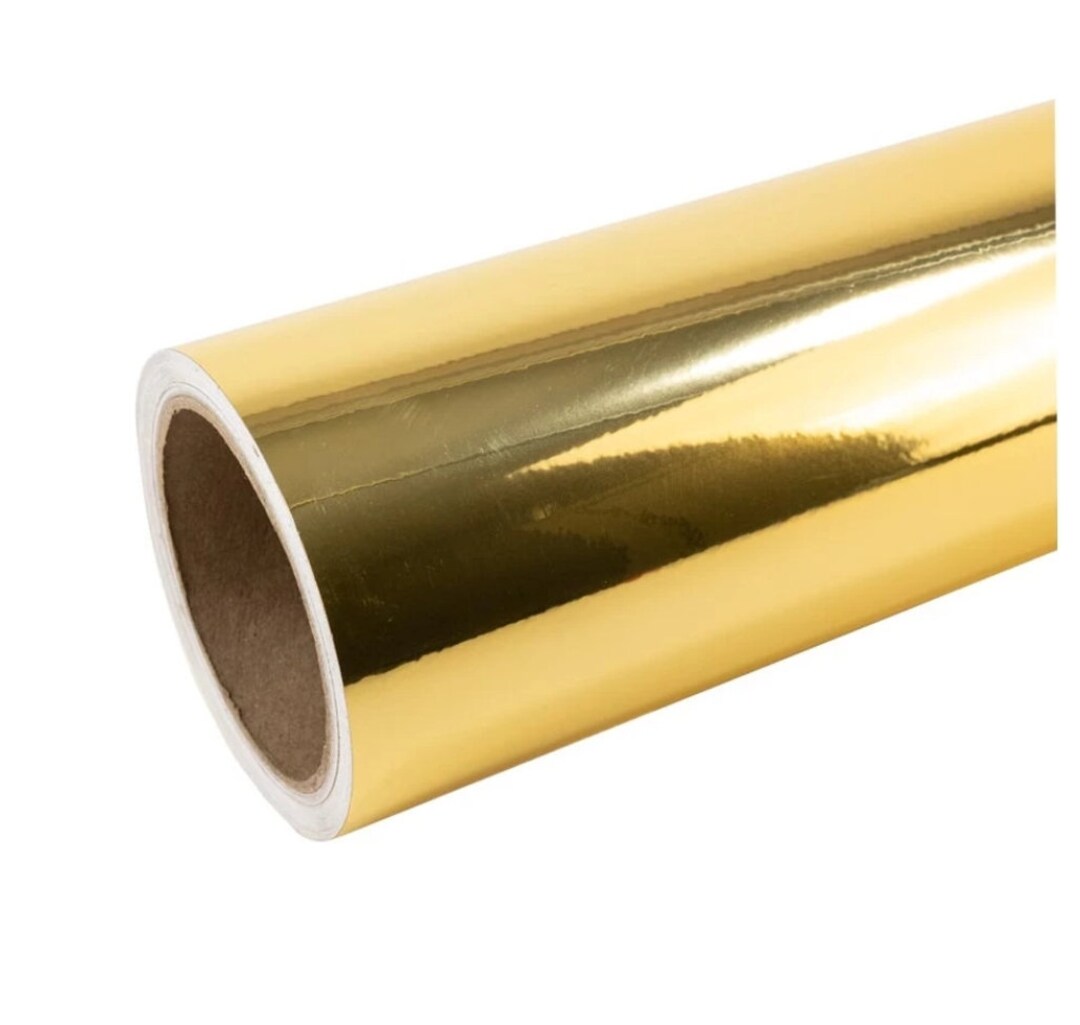 Glossy Metallic Gold Adhesive Vinyl Sticker Roll: DIY Projects - Etsy
