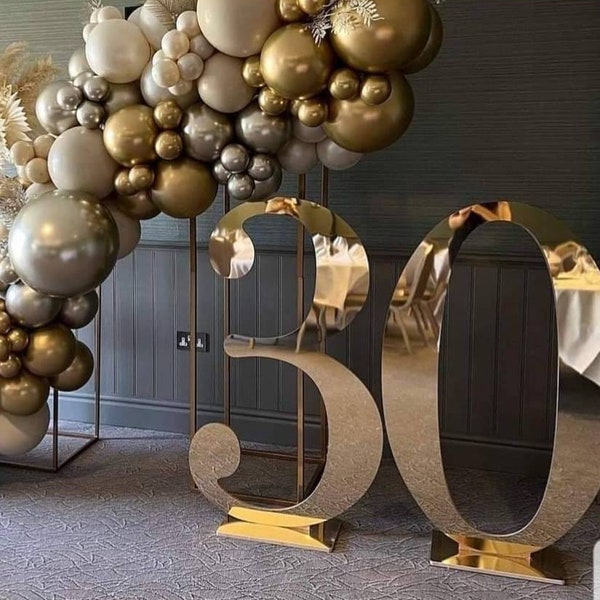 Large Acrylic Backdrop Number| Marquee number | Giant number | Mirror number | Personalized number | Giant Numbers | Numbers for birthday