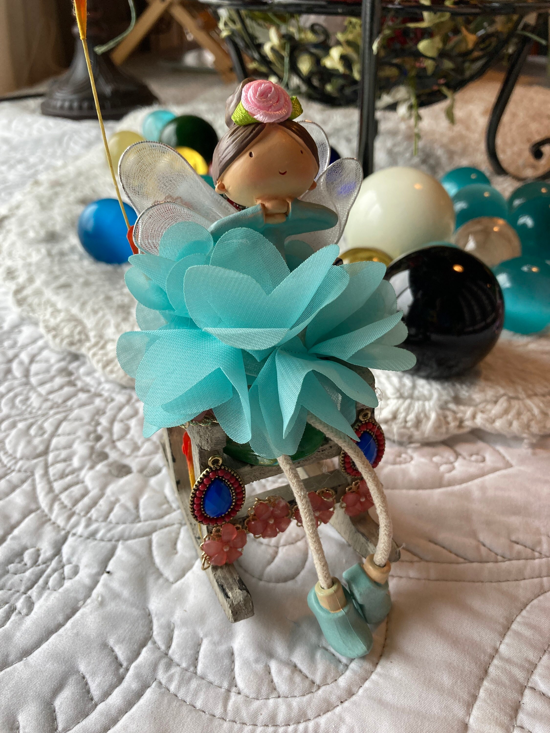 Doll Chair Fairy Doll Chair Miniatures Miniature Rocking Etsy