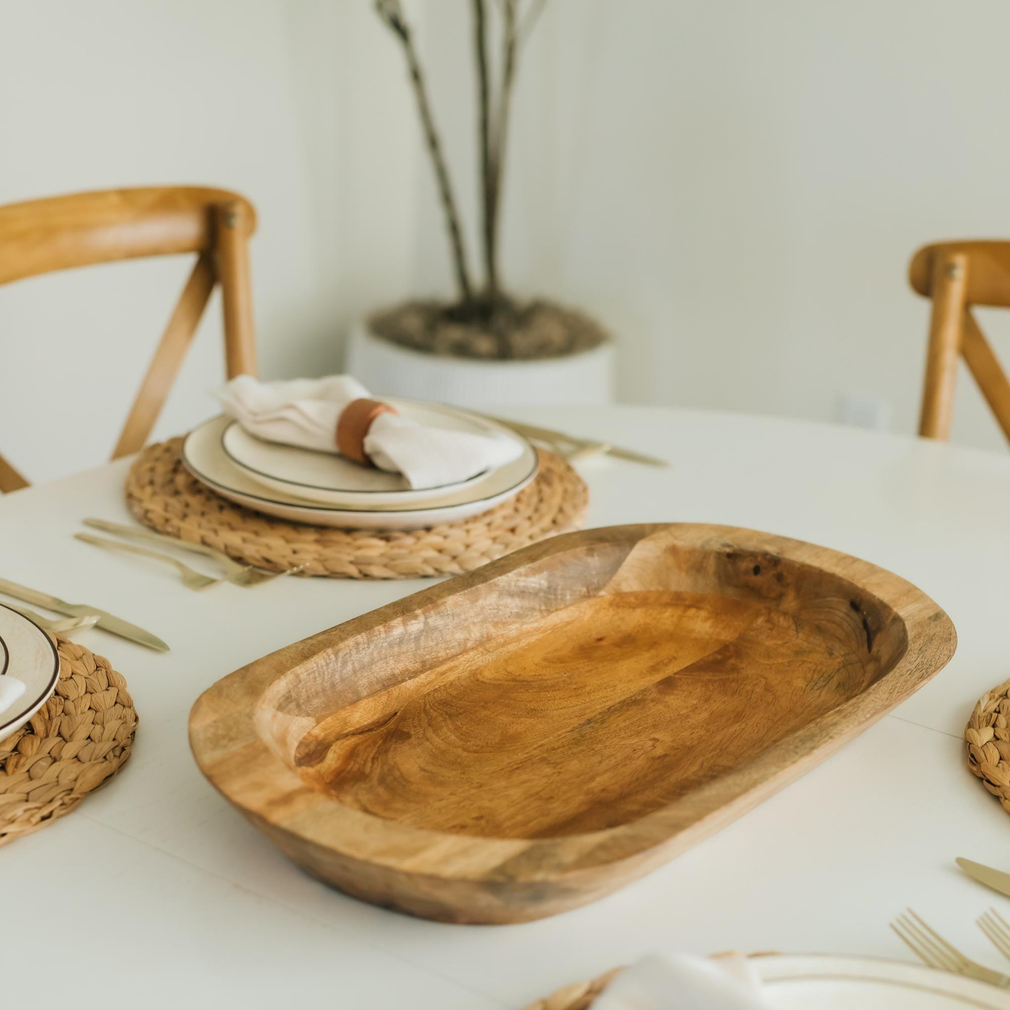 Acacia Dough Wooden Large Bowl - Etsy display picture 1