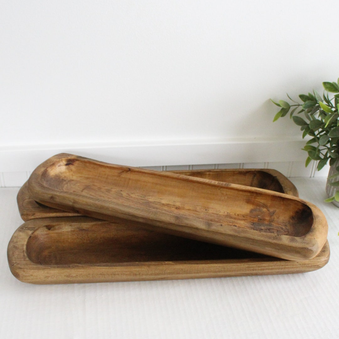 Dough Bowl for Candle, Bundle of 6 Candle Ready Wood Bowl, Candle