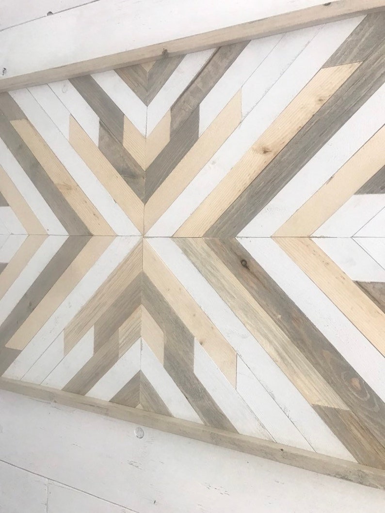 Geometric Wooden Wall Hanging Large Wooden Wall Art Custom Etsy
